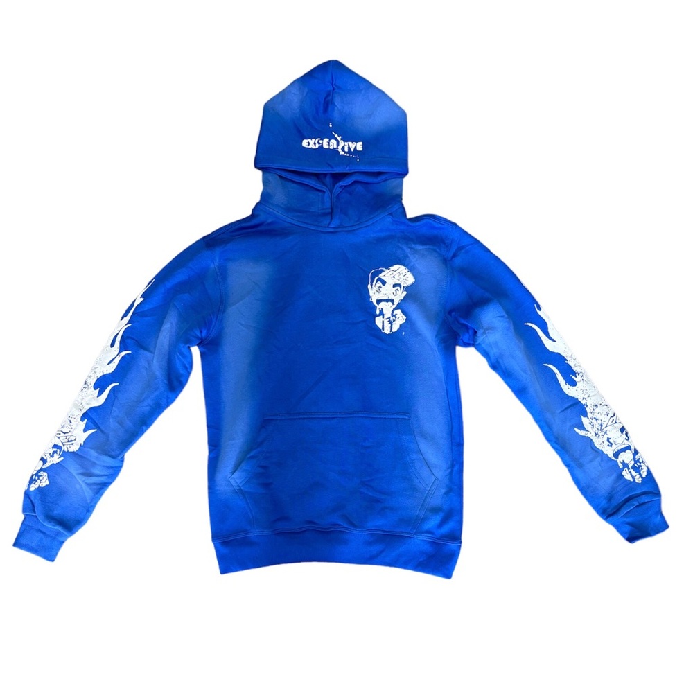 BLUE FLAME LOGO HOODIE
